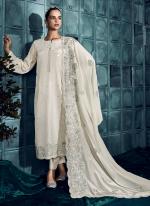 Modal Silk Cream Eid Wear Embroidery Work Salwar Suit